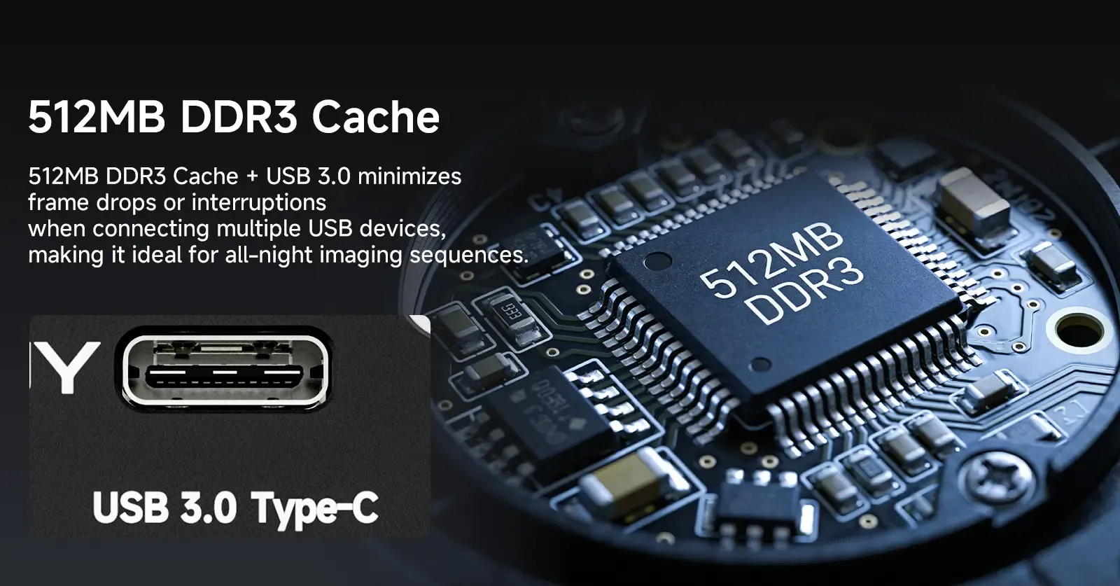 512MB DDR3 Cache & USB 3.0 Type-C Interface for Stable Data Transfer
