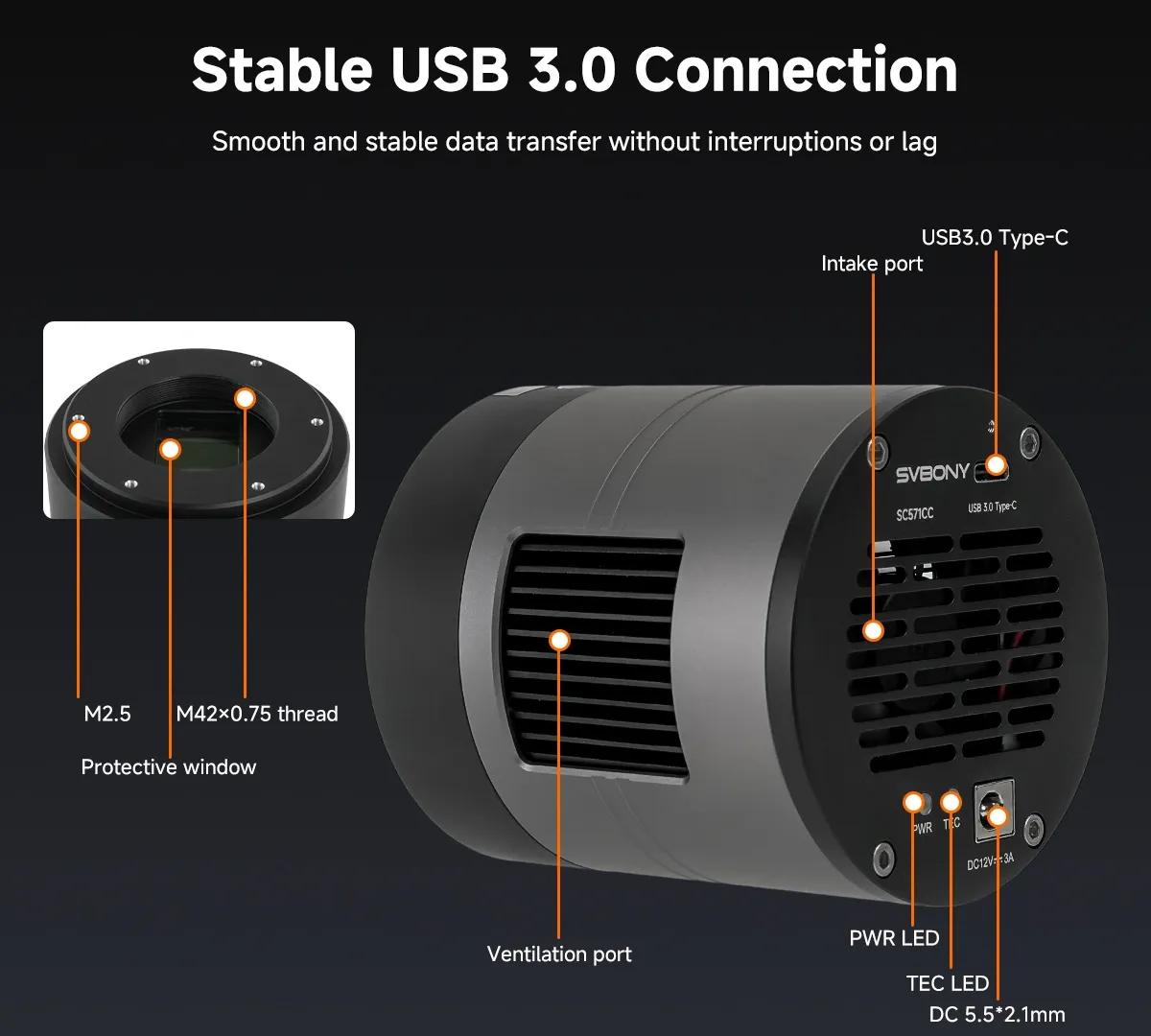 512MB DDR3 Cache & USB 3.0 Type-C Interface for Stable Data Transfer