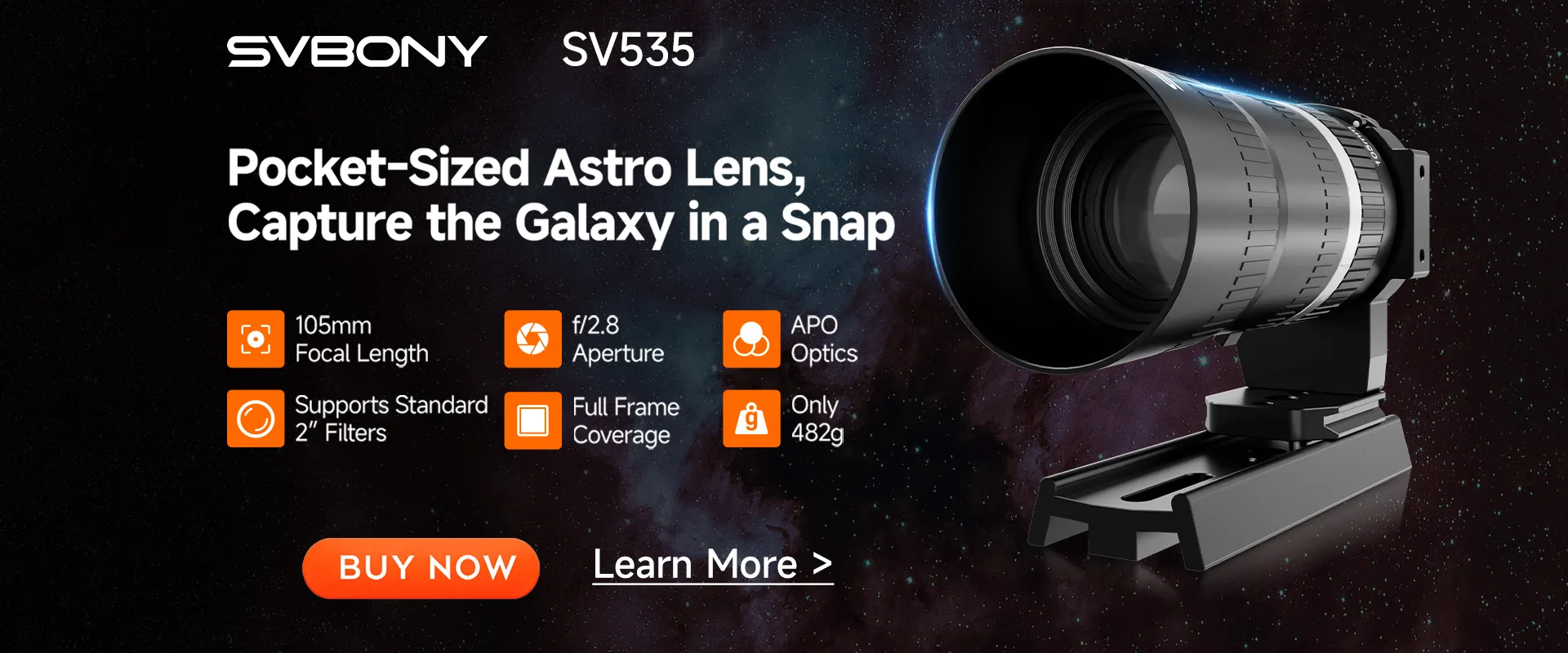 SV535:Pocket-Sized Astro Lens, Capture the Galaxy in a Snap