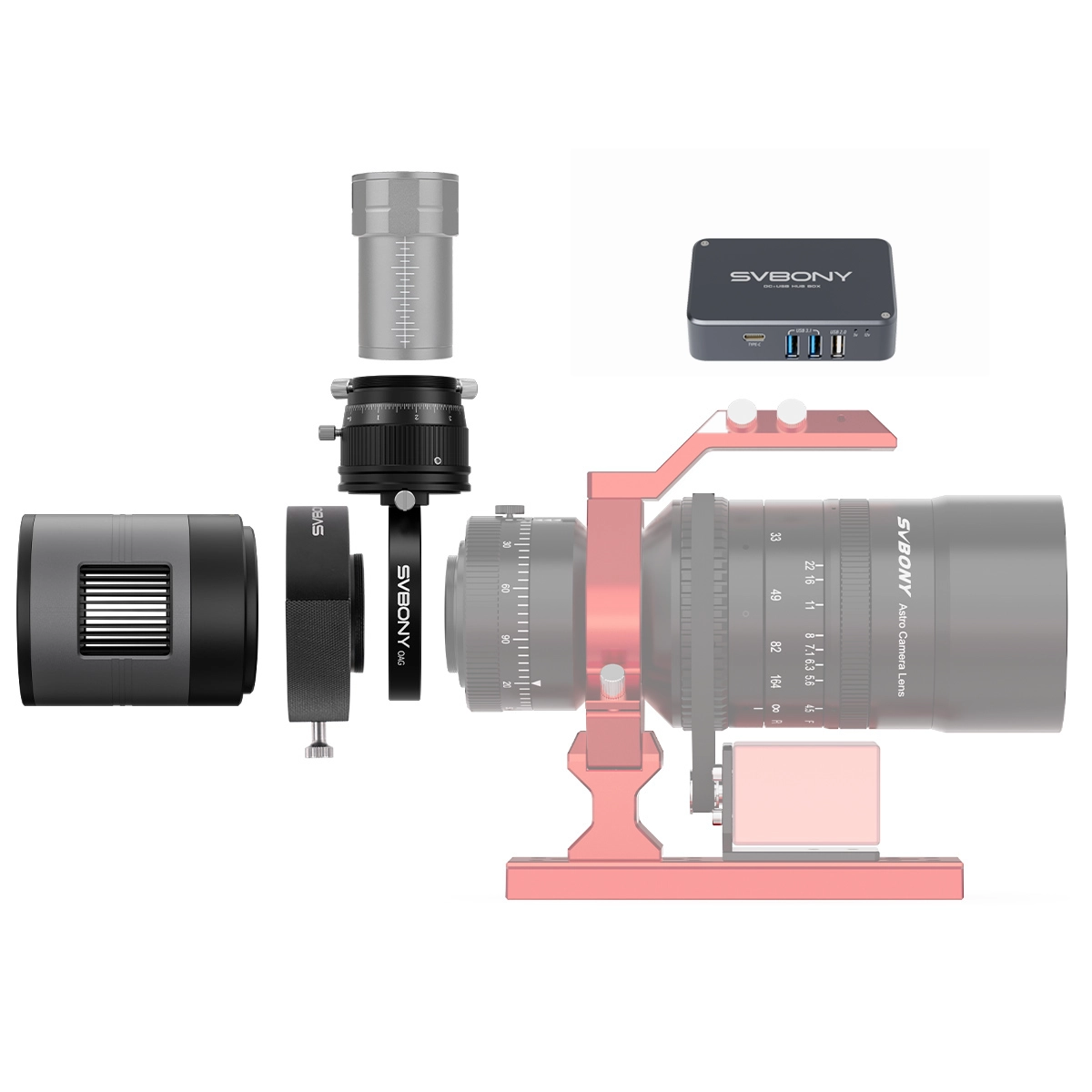 Deep Sky Astrophotography Accessories Kit | SVBONY SC571CC