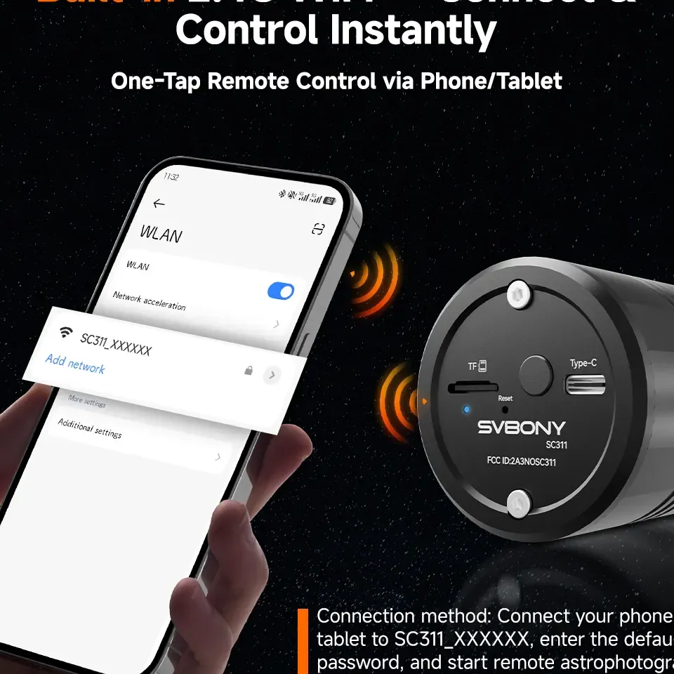 WiFi Astronomy Camera | SVBONY SC311 Pro