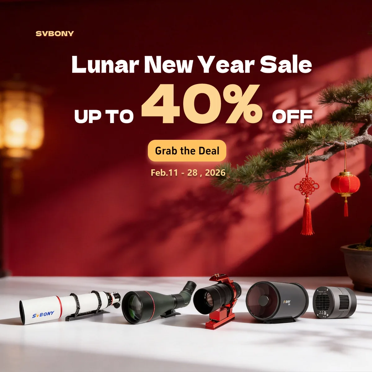 Lunar New Year Sale: up to 40% off