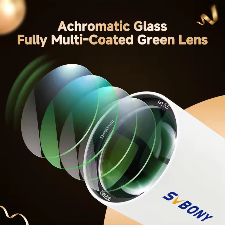 SVBONY SV48P 90mm f/5.5 Achromatic Refractor Telescope OTA for Imaging