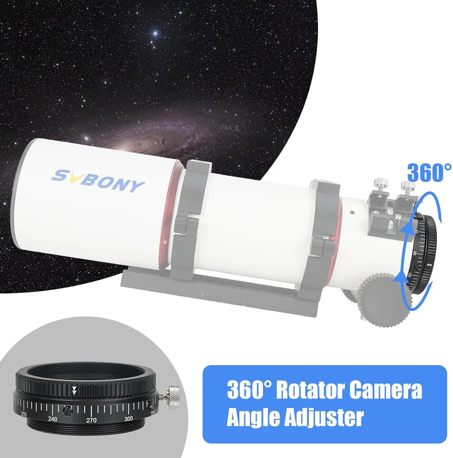 thumbnail image 2 of SVBONY SV550 80mm Refractor Telescope OTA – Triplet APO Apochromatic For Deep-Sky 2 of 6