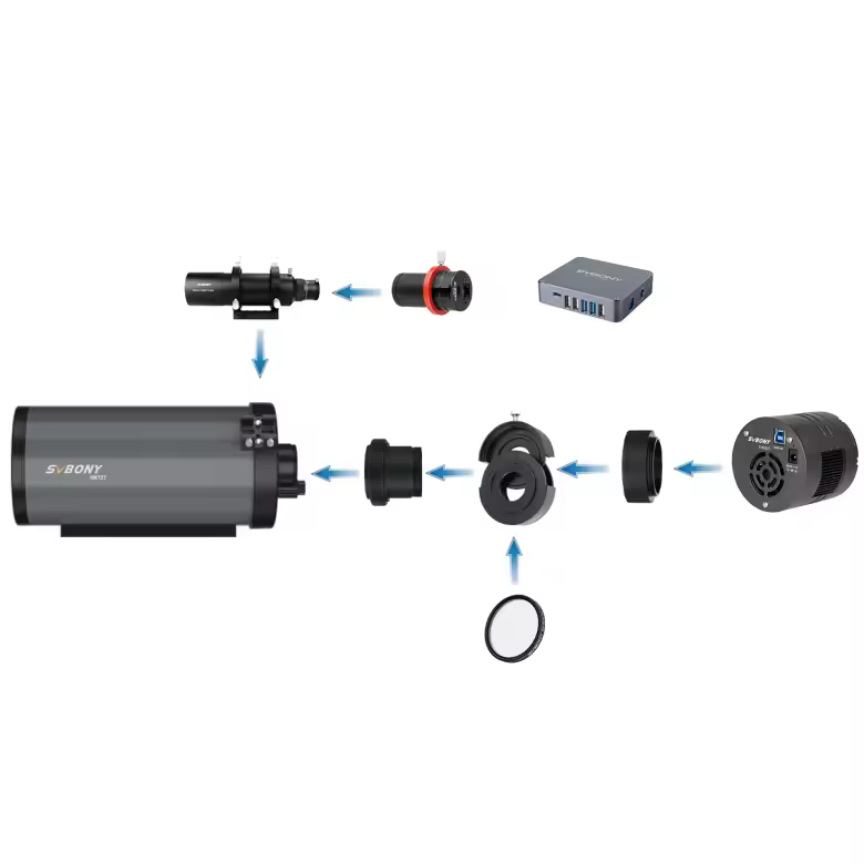 SVBONY MK127 Mak Telescope Kit for Cluster & Nebula Astrophoto