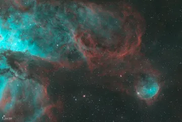 To capture the famous JWST and Hubble area known as the Cosmic Cliffs