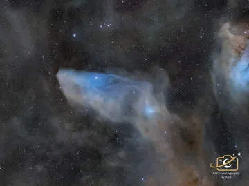 Capture the dust clouds and reflection emission around Nu Scorpii.