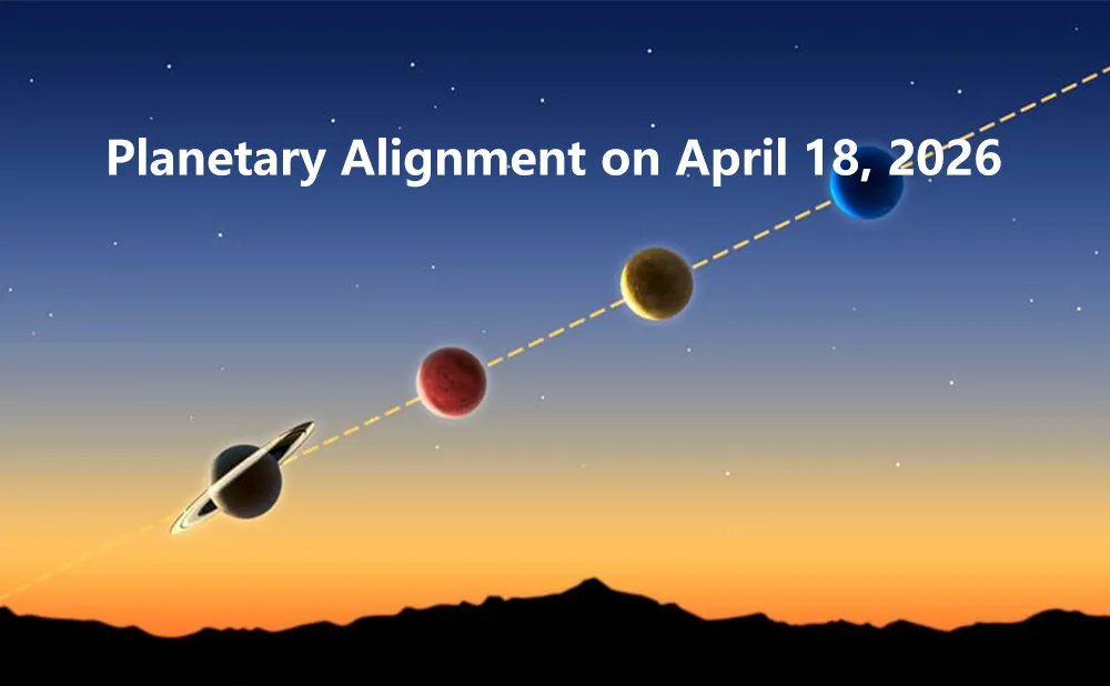 Planetary Alignment on April 18, 2026