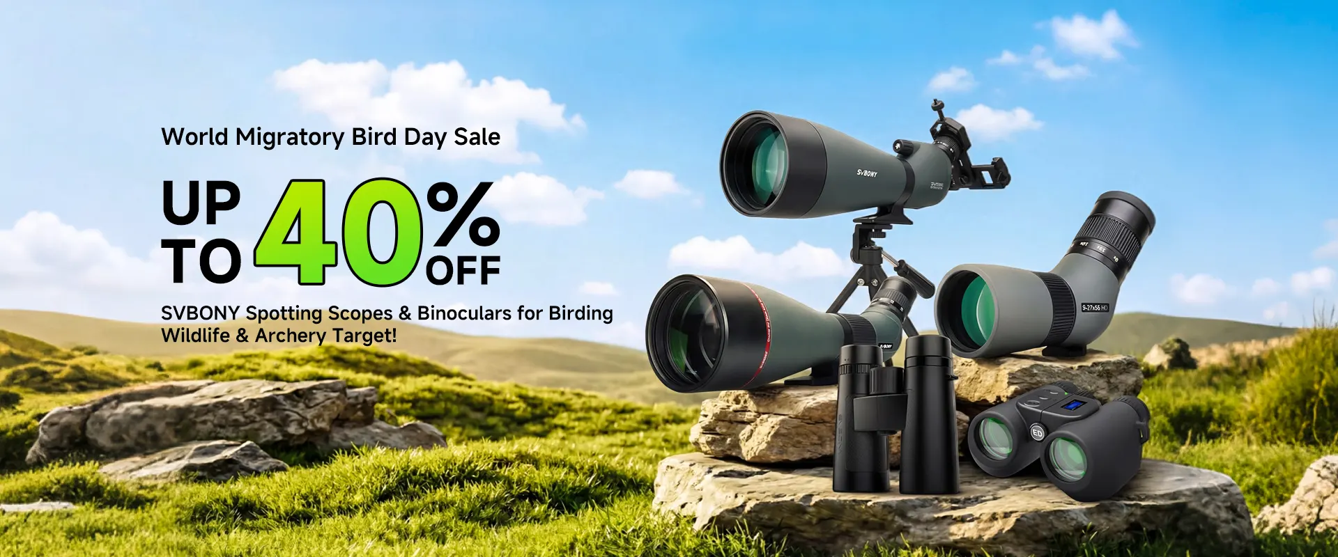 World Migratory Bird Day Sale - Up to 40% OFF