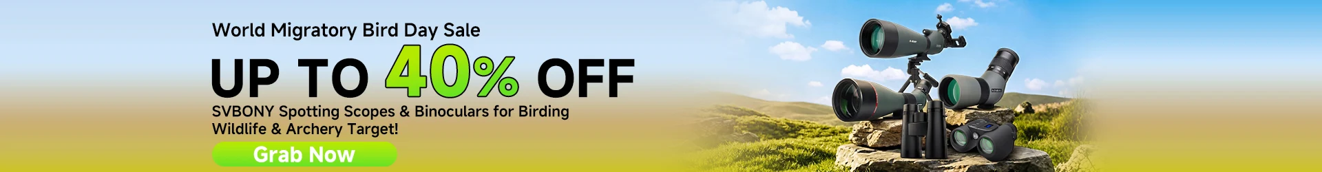 World Migratory Bird Day Sale - Up to 40% OFF