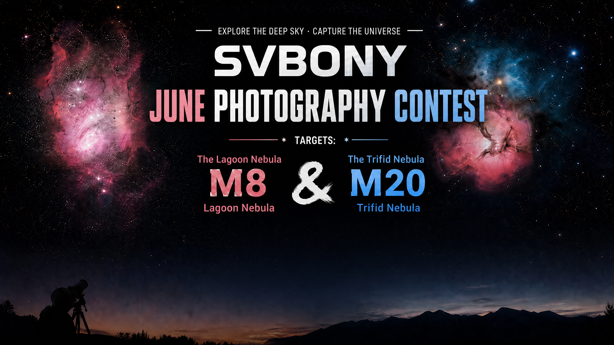Join the SVBONY June Photography Challenge: Capture the Summer Duo (M8 & M20)