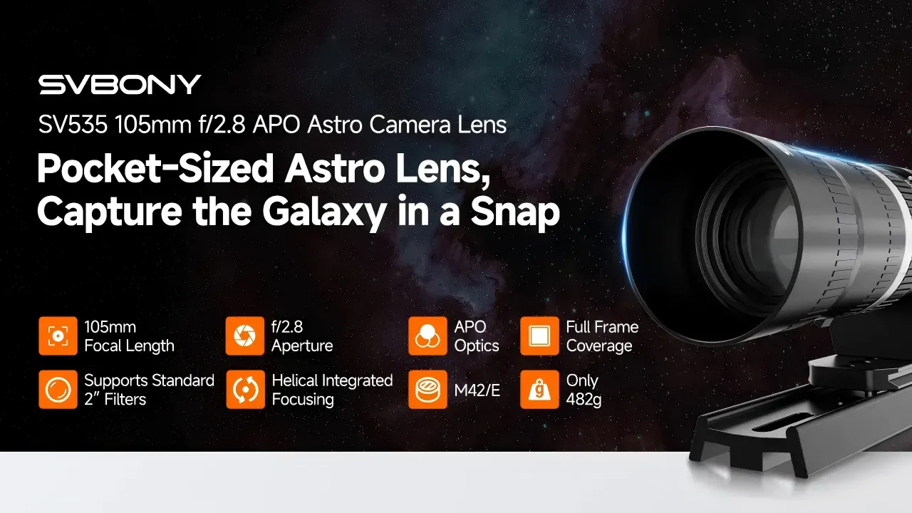 SVBONY Expands Its Deep-Sky Astrophotography Setup Ecosystem with Advanced Imaging Solutions