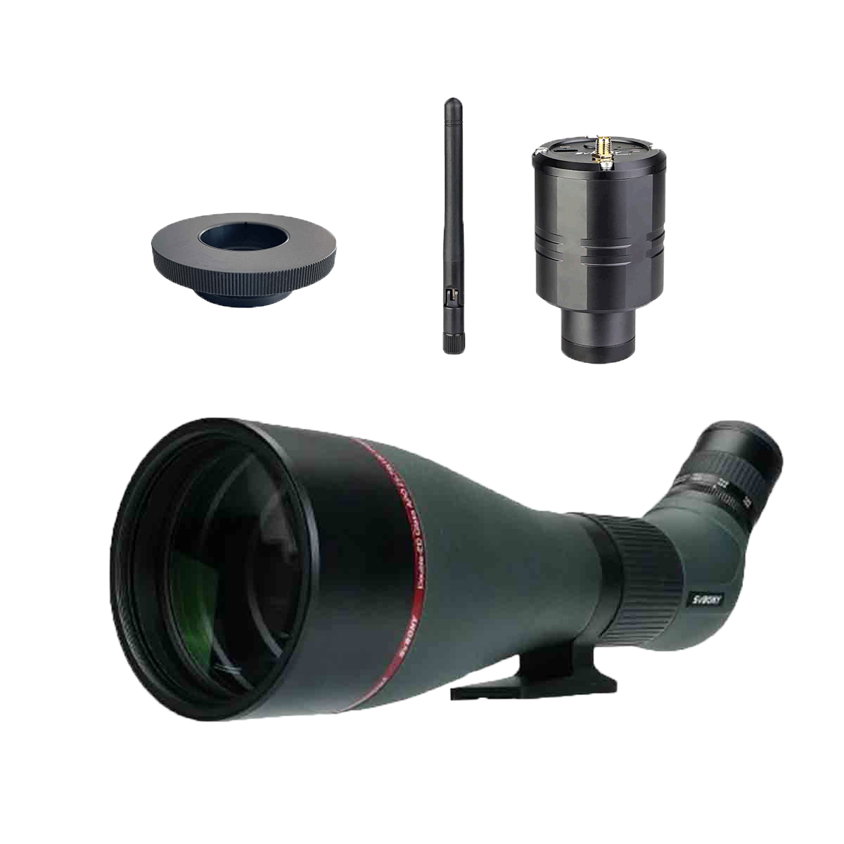 SVBONY SA401 APO 25-75x100 Spotting Scope with SC001 Wifi Camera 