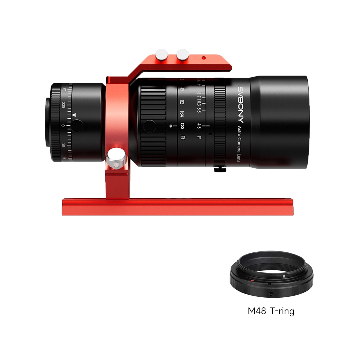 Svbony SV555 54mm F4.5 Petzval APO Astrograph Lens with DSLR T-Ring