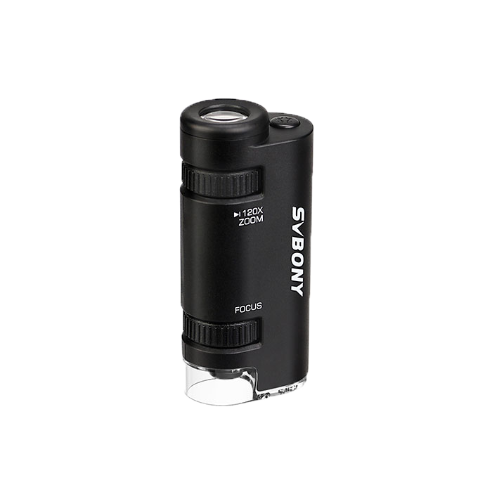 Svbony SV603 Portable Handheld Microscope 60x 120x Zoom LED Kids Mini