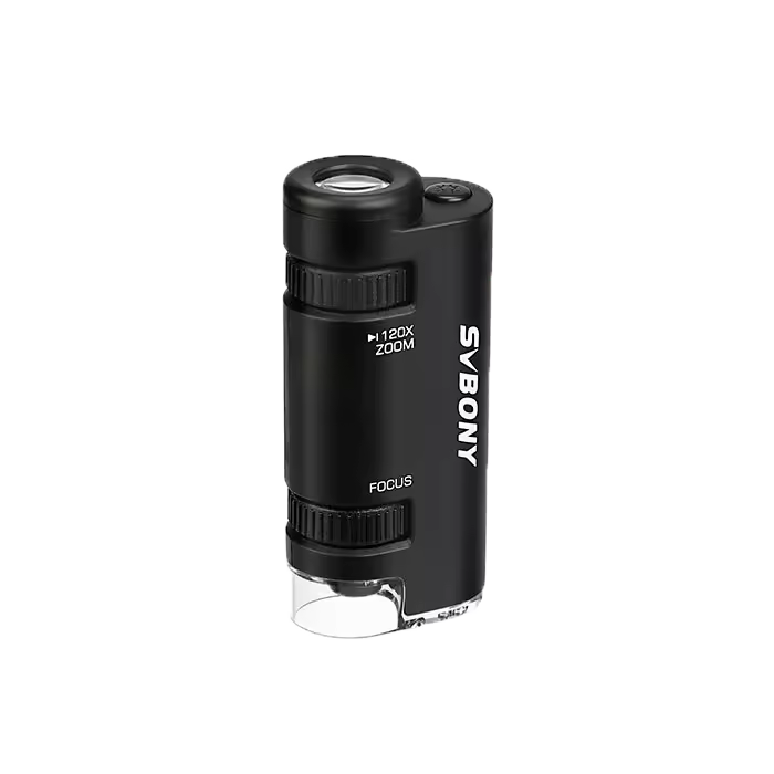 Svbony SV603 Portable Handheld Microscope 60x 120x Zoom LED Kids Mini