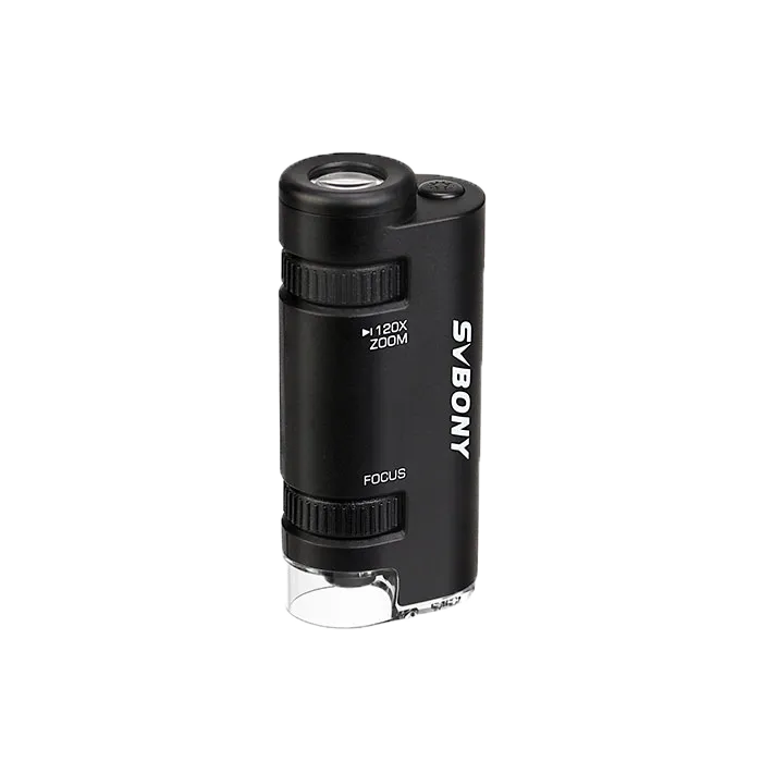 Svbony SV603 Portable Handheld Microscope 60x 120x Zoom LED Kids Mini