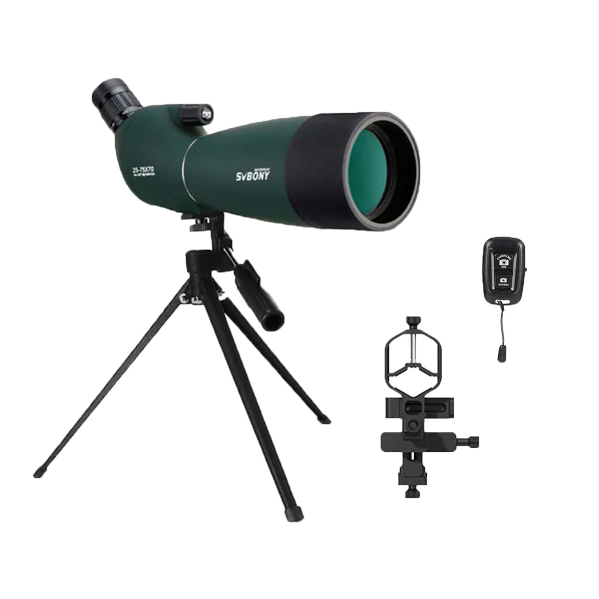 SVBONY SV28 Plus 25-75x70 Spotting Scope for Phone Photography