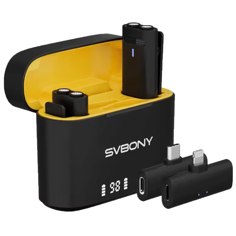 Svbony SVMic D1 Wireless Lavalier Microphone Noise Reduction Vlog Mic