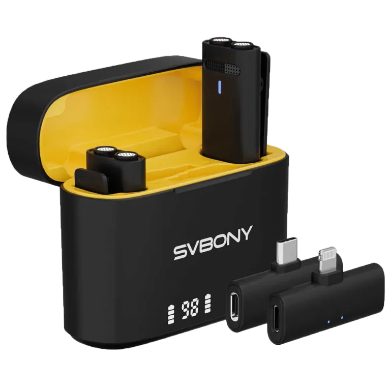 Svbony SVMic D1 Wireless Lavalier Microphone Noise Reduction Vlog Mic
