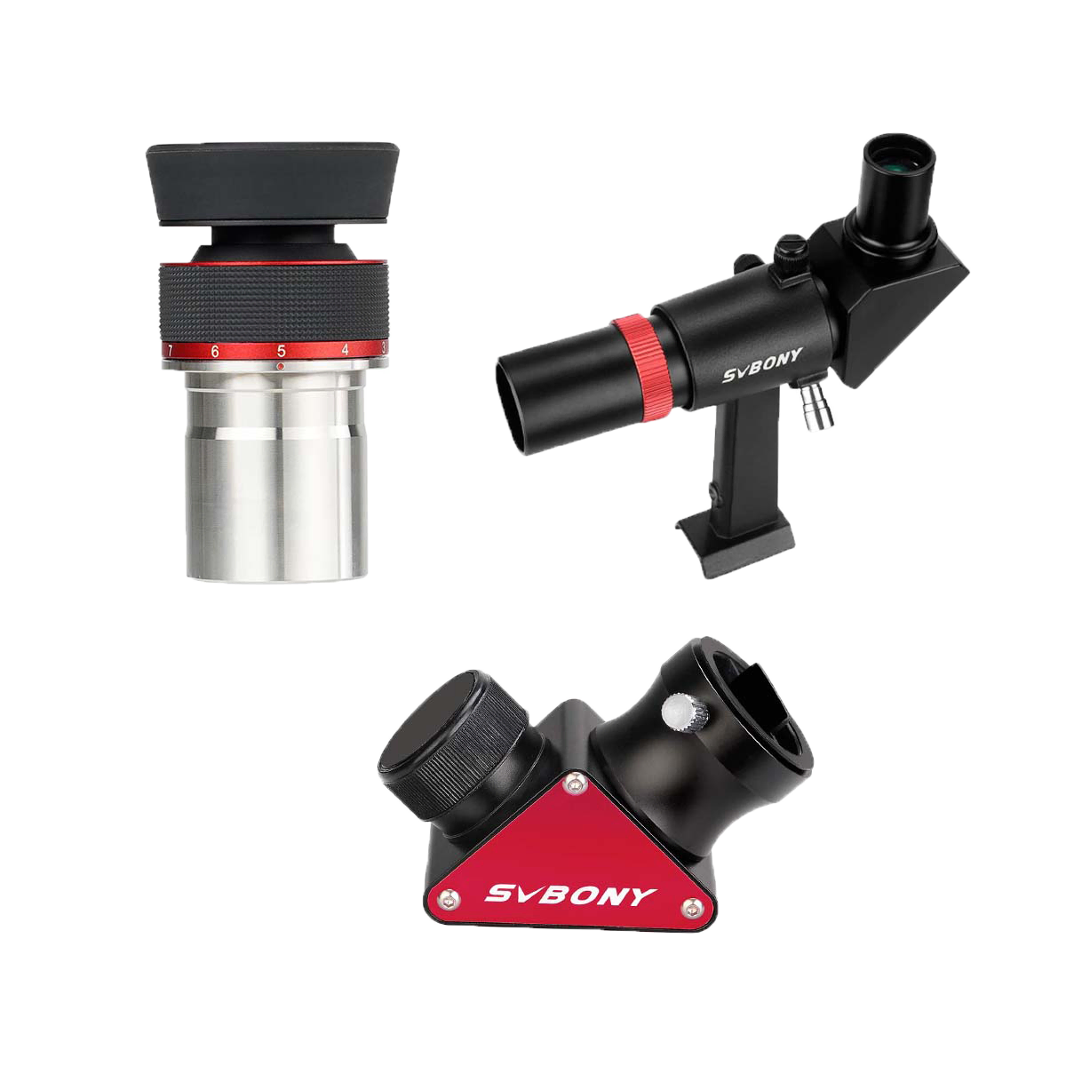 Svbony Zoom Eyepiece Diagonal Finder Scope Combination Kit for Astro