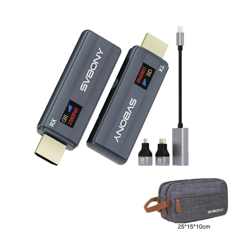 Svbony TransAir1 Wireless HDMI Transmitter Receiver 1080P LED Display