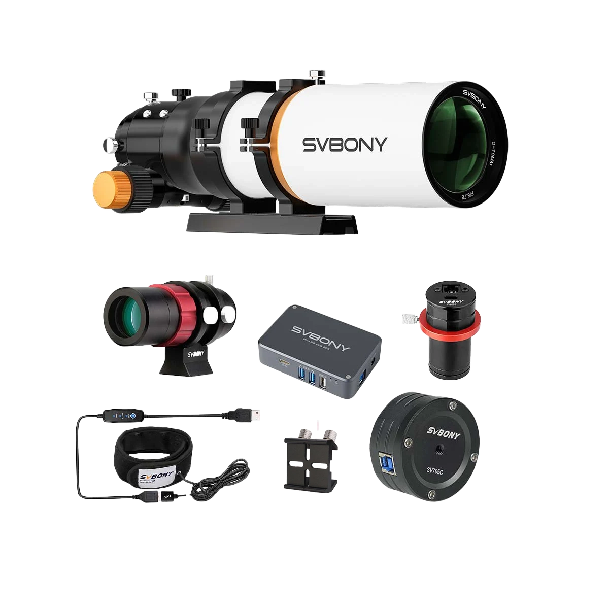 SV503 70 f/6.78 ED Telescope Bundle Set  for Planetary Photography