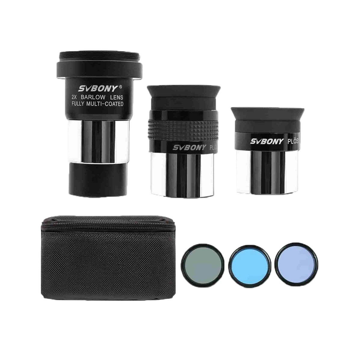 Svbony SV233 7 Piece Telescope Accessory Kit Plossl Eyepiece Filter