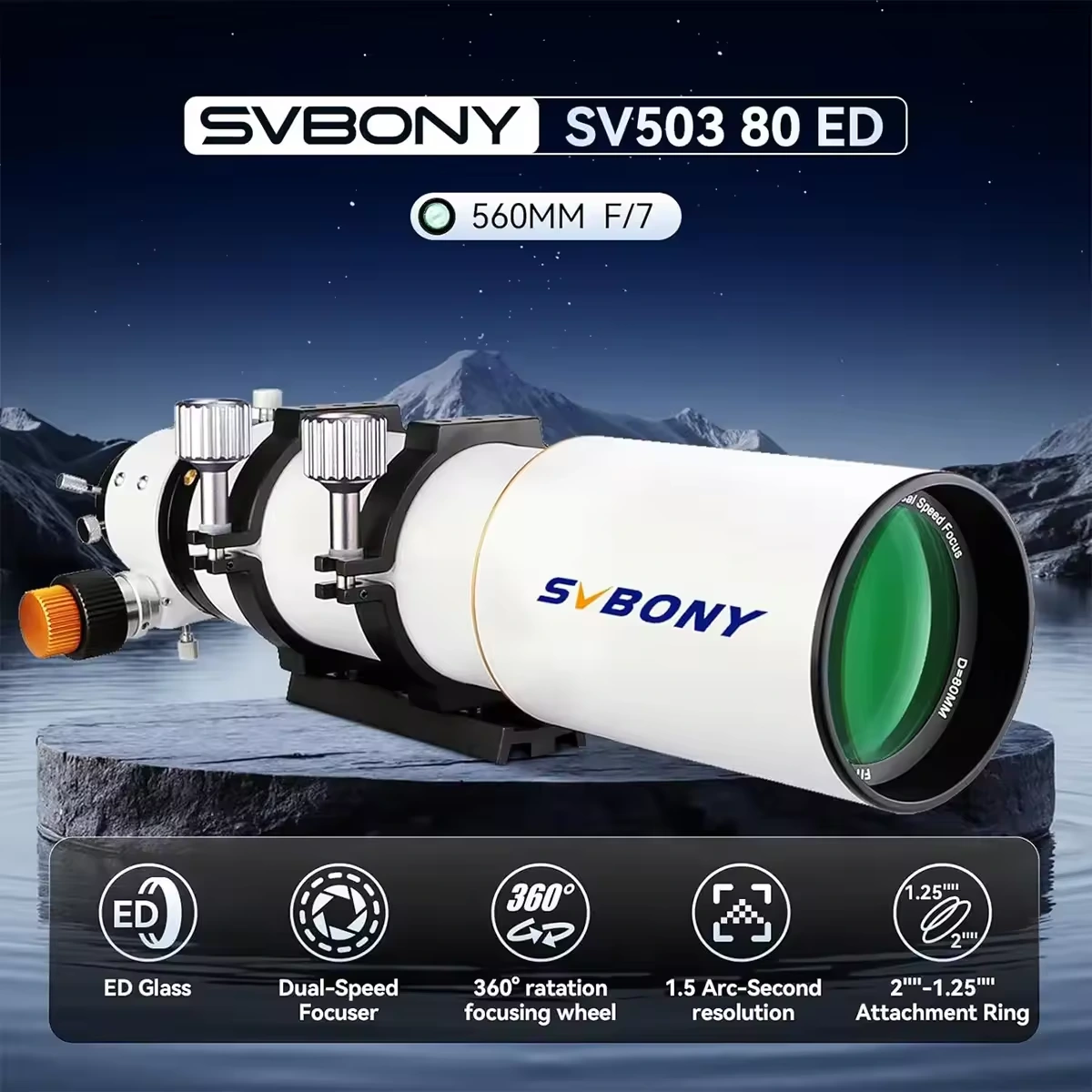 SVBONY SV503  Telescope Complete Kit with SV705C Planetary Camera & Accessories