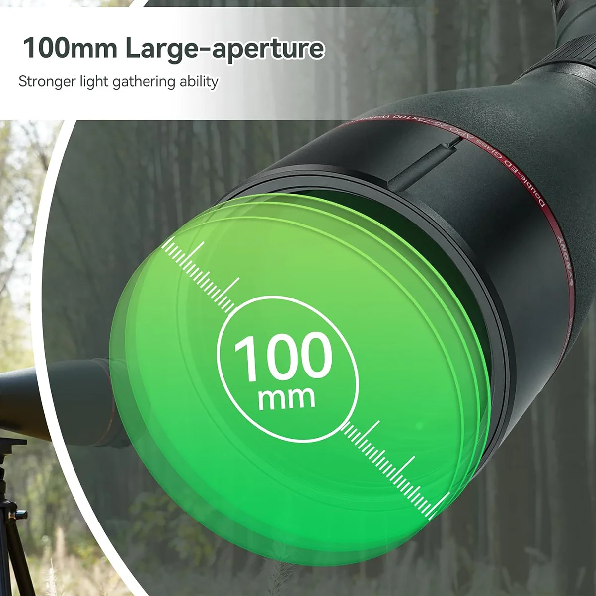 SVBONY SA401 APO 25-75x100 Spotting Scope with SC001 Wifi Camera 