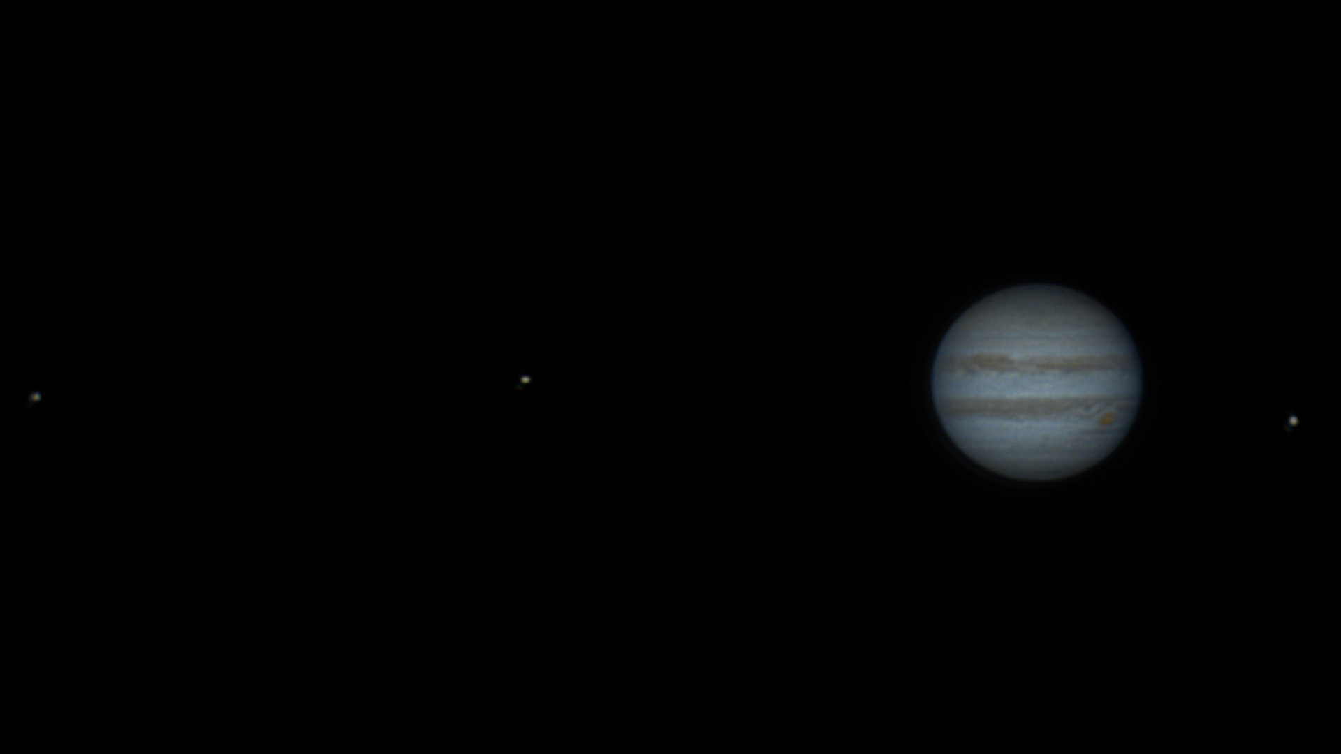 Jupiter and its moons observed through the SVBONY MK105 Pro telescope and SV305